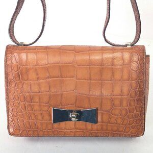 KATE SPADE 2 Park Avenue Luxe Croc Cheri Madison Ave Shoulder Bag